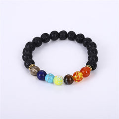 Colorful Lava Stone Aromatherapy Bracelet for Yoga