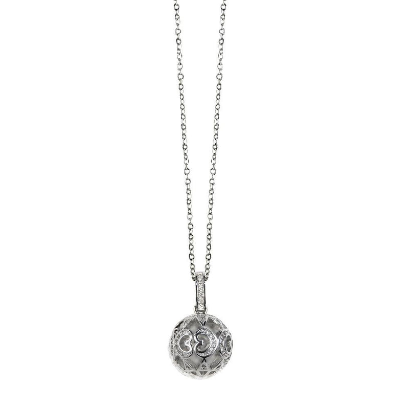 Silver Ball Necklace