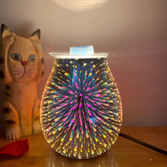 3D Glass Aromatherapy Lamp with Dimmer Function