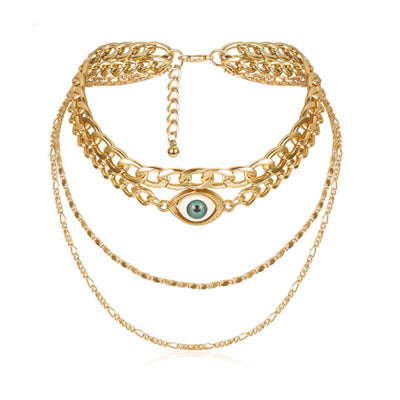 Gold Eye Necklace