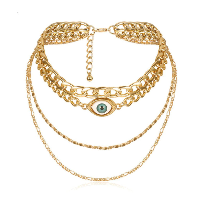 Gold Eye Necklace