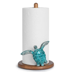 Sea Turtle Wooden Paper Towel Holder