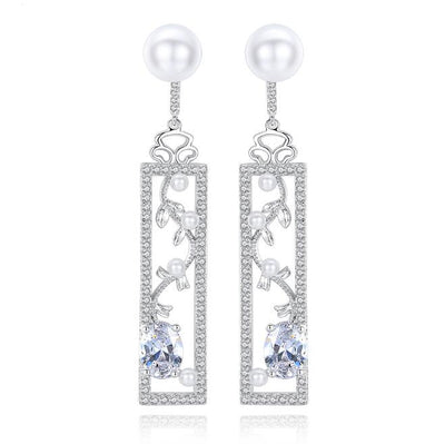 Long Pearl Earrings