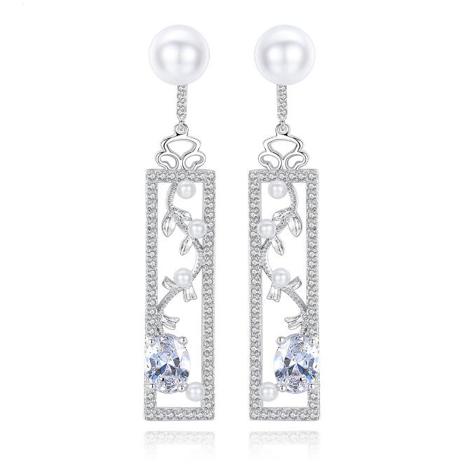 Long Pearl Earrings