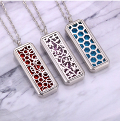 Stainless Steel Aromatherapy Pendant Necklace