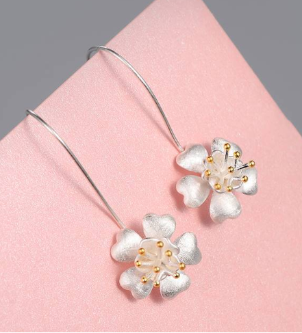 Bellflower Floral Drop Earrings