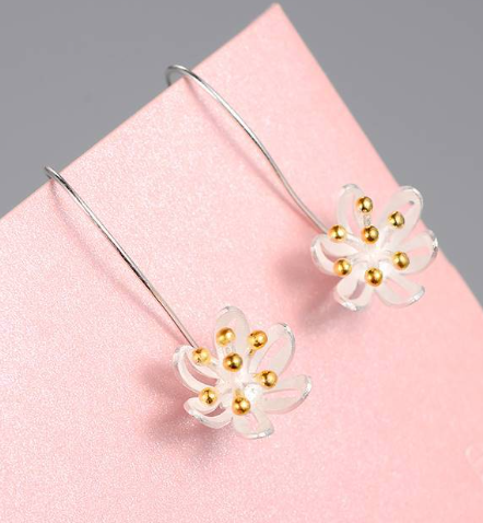 Bellflower Floral Drop Earrings