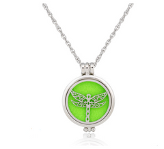 Dual-Sided Stainless Steel Aromatherapy Necklace Jewelry