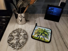 Tropical Breeze Palm Trees Pair of Pot Holders