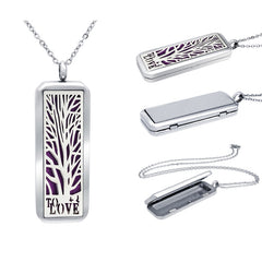 Stainless Steel Aromatherapy Pendant Necklace