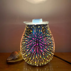 3D Glass Aromatherapy Lamp with Dimmer Function