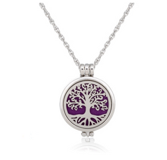 Dual-Sided Stainless Steel Aromatherapy Necklace Jewelry
