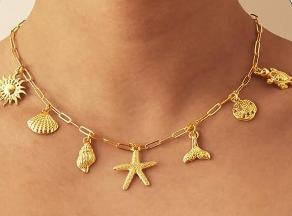 Shell and Starfish Beach Necklace