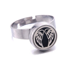 Adjustable Mini Stainless Steel Aromatherapy Ring