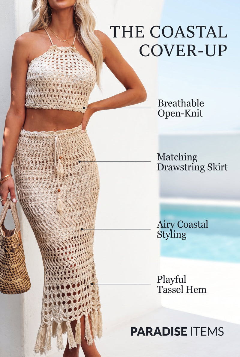 The coastal 2 piece Beach Cover-Up Set