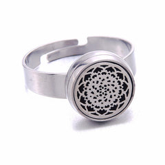 Adjustable Mini Stainless Steel Aromatherapy Ring