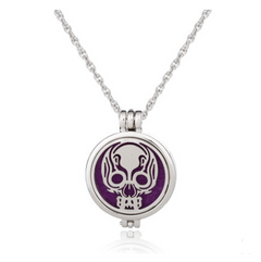 Dual-Sided Stainless Steel Aromatherapy Necklace Jewelry