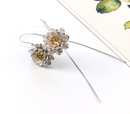 Bellflower Floral Drop Earrings