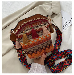 Woven Crossbody Beach Bag