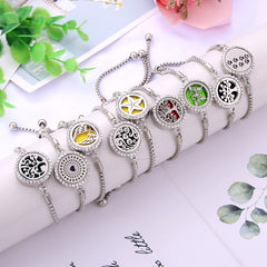 Titanium Steel Essential Oil Aromatherapy Bracelet