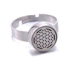 Adjustable Mini Stainless Steel Aromatherapy Ring