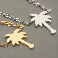 Palm Tree and Coconut Tree Plant Necklace