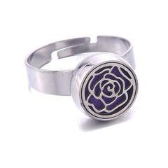 Adjustable Mini Stainless Steel Aromatherapy Ring