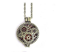 Dual-Sided Stainless Steel Aromatherapy Necklace Jewelry