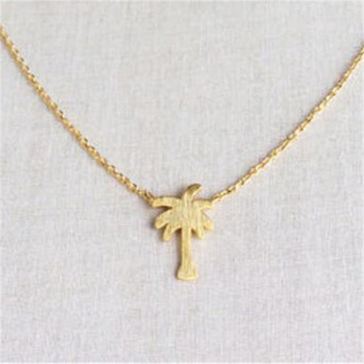 Palm Tree Pendant Necklace
