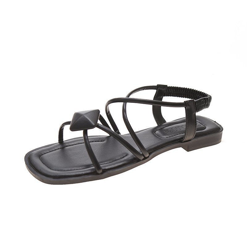 Cross-Strap Roman Beach Sandals