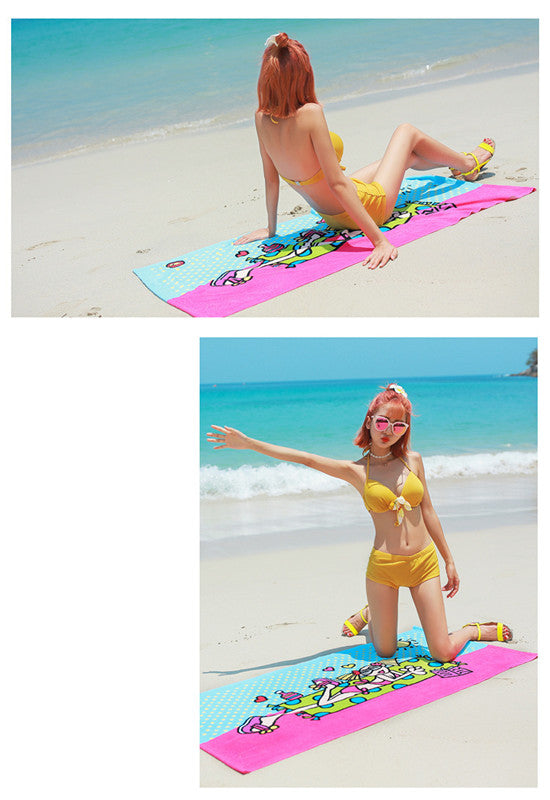 Quick-Dry Bath Towels, Beach Towels, Printed Towels